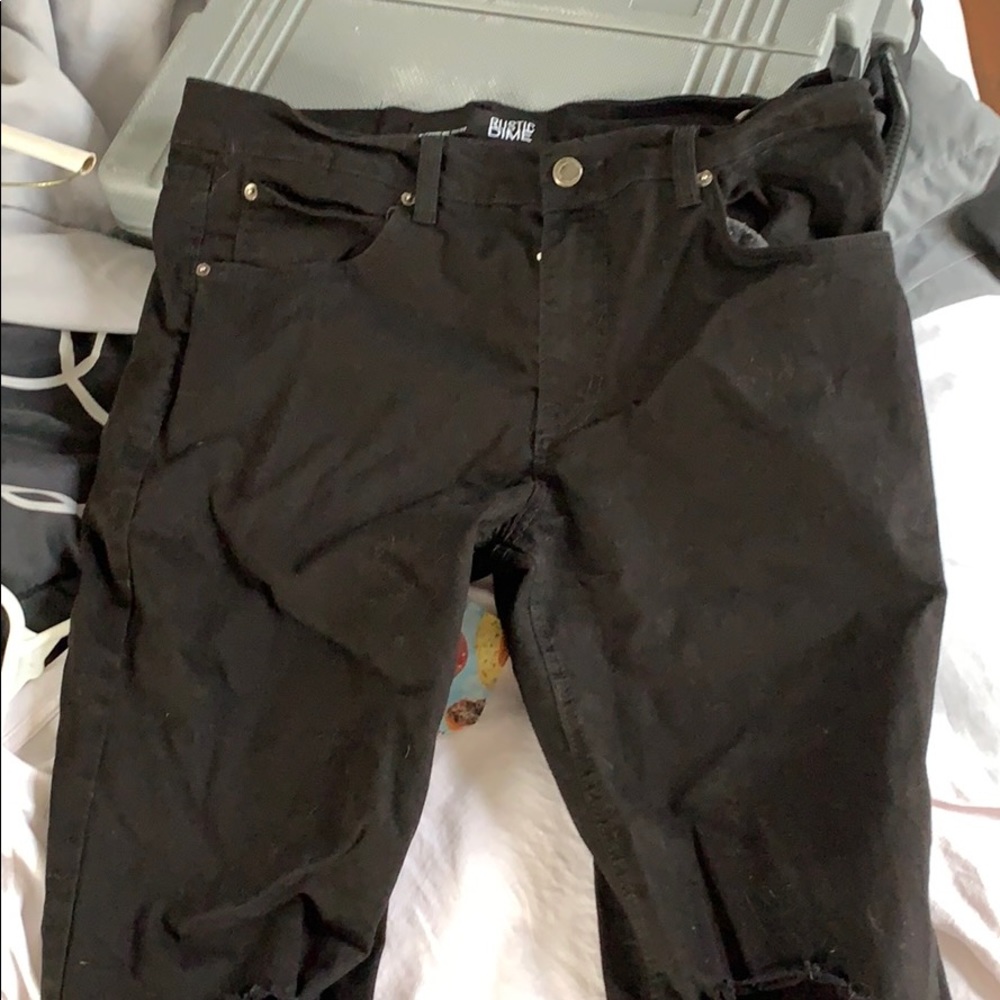 Men’s black denim jeans - Picture 1 of 3